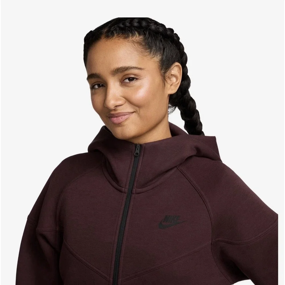 Nike Womens Small Sportswear Tech Fleece Windrunner Full-Zip‎ Hoodie Jacket $135